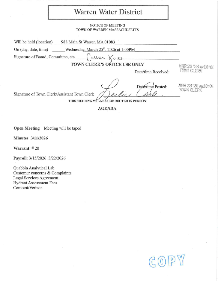 Water District 3.25.2026